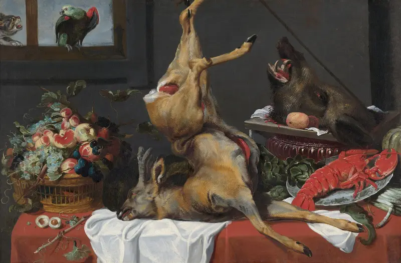 Still Life with a Dead Stag av Frans Snyders