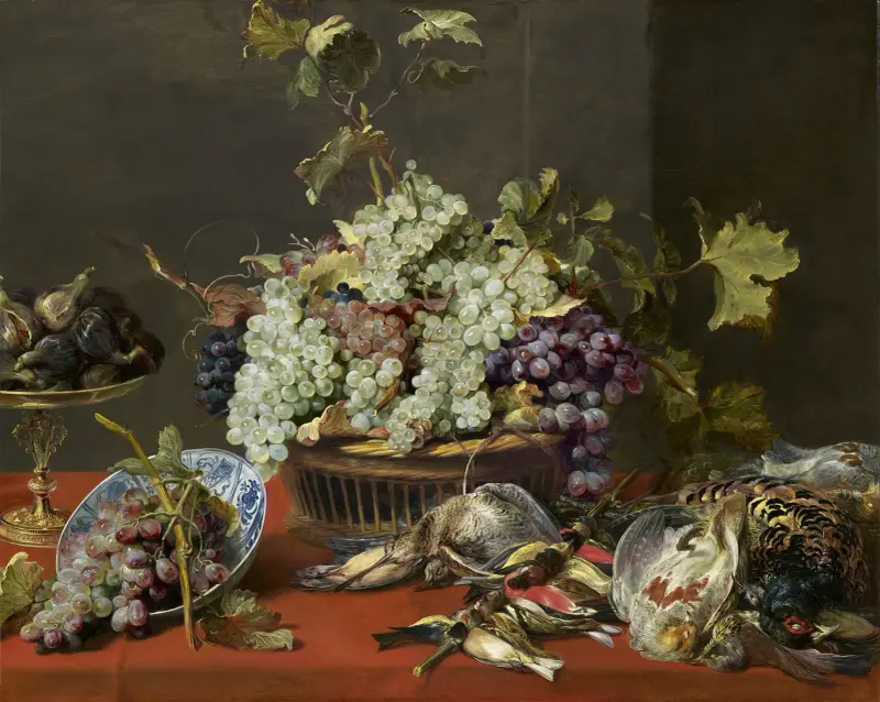 Still Life with Grapes and Game av Frans Snyders