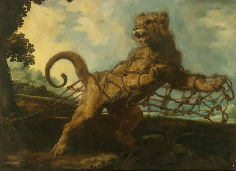 The Lion And The Mouse av Frans Snyders