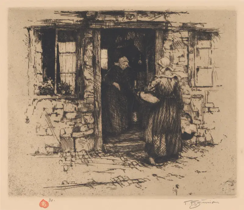 Bretonische Fischverkäuferin von Tavík František Šimon