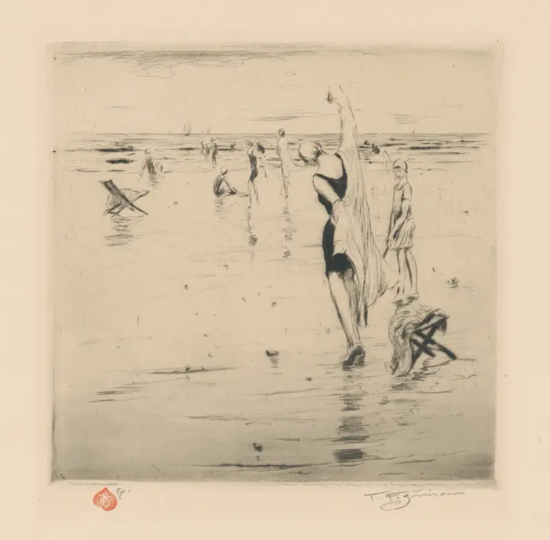 Seaside Impression II.; Putting on the Robe av Tavík František Šimon
