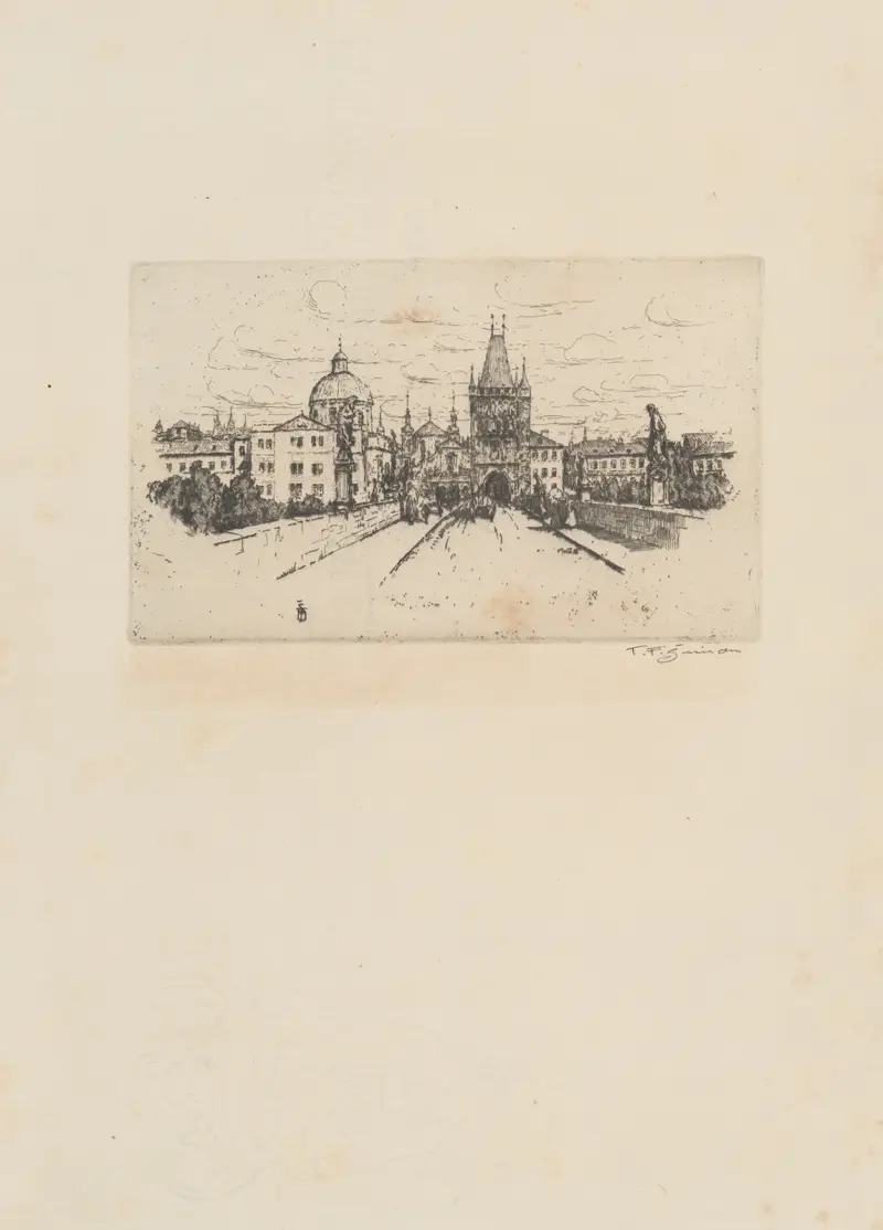 The Knights of the Cross Square with the Charles Bridge av Tavík František Šimon