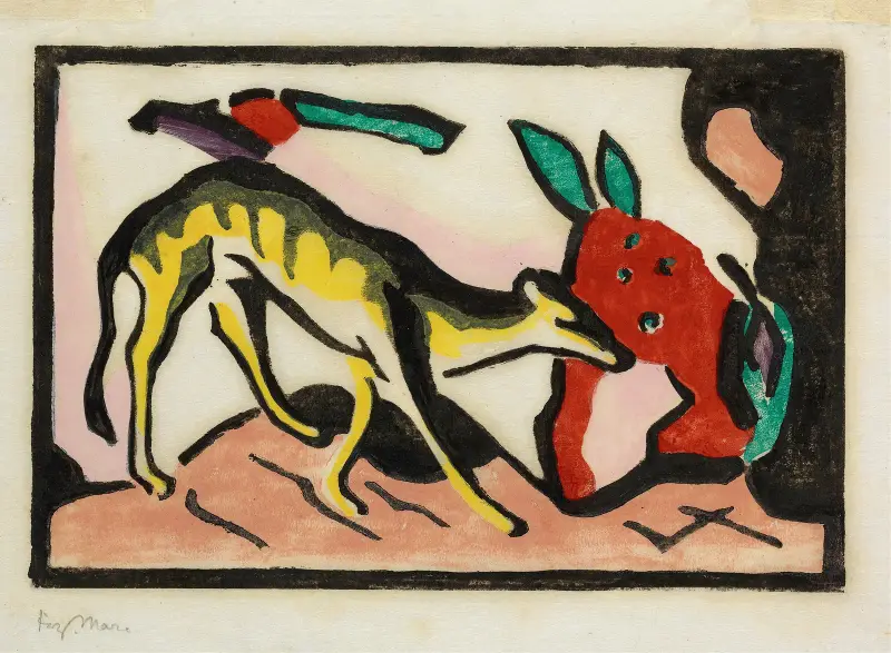 Fantastické zvíře, Franz Marc