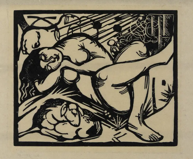 Spící pastýřka, 1912 – č. 1 – č. 1, Franz Marc