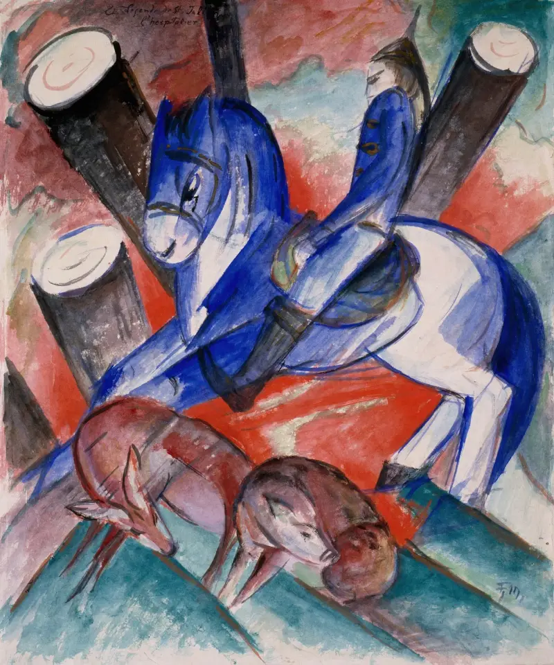 St. Julian the Hospitaler av Franz Marc