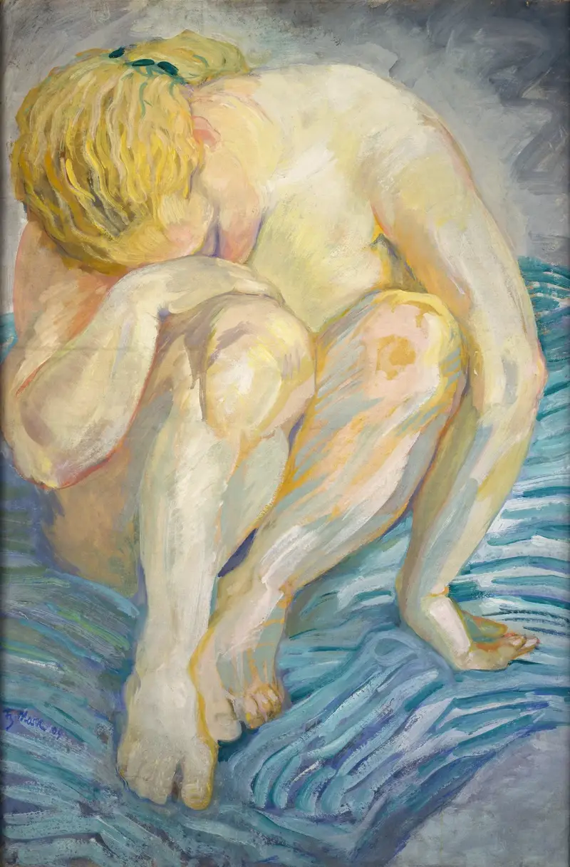 Studie ženské nahé figury, Franz Marc