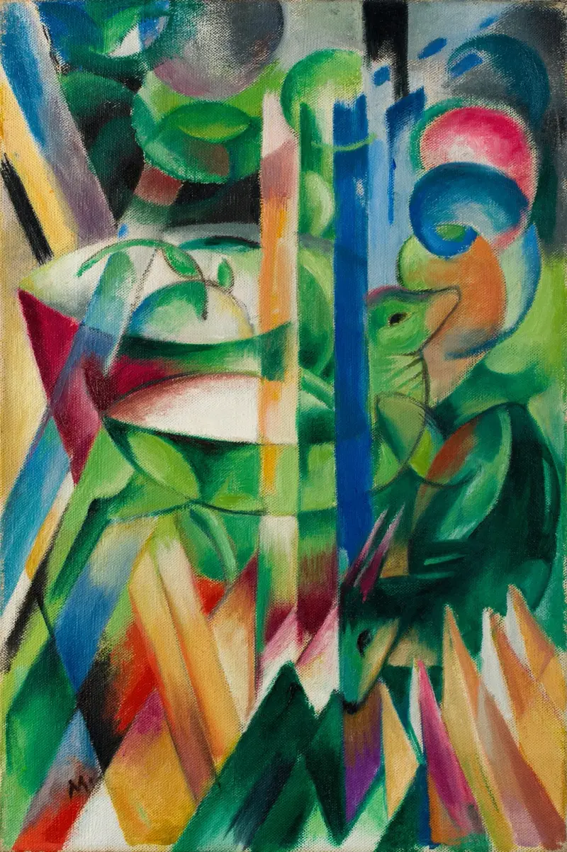The Little Mountain Goats av Franz Marc