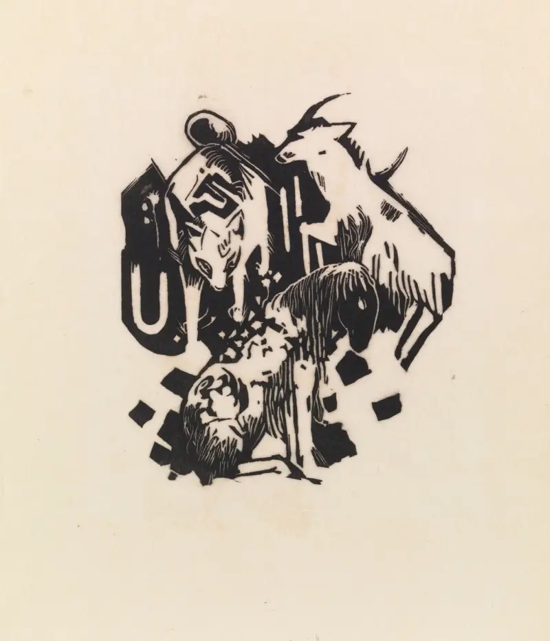 Tři zvířata, 1912 – č. 2, Franz Marc