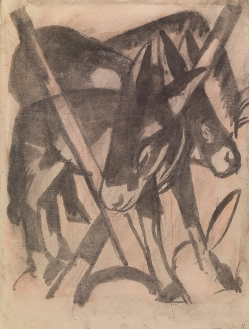 Dva osli, Franz Marc