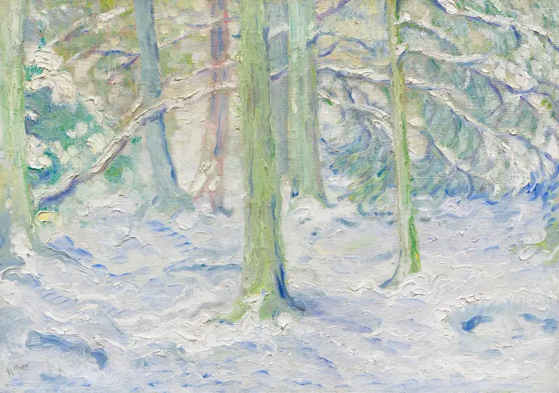 Zasněžený les, Franz Marc