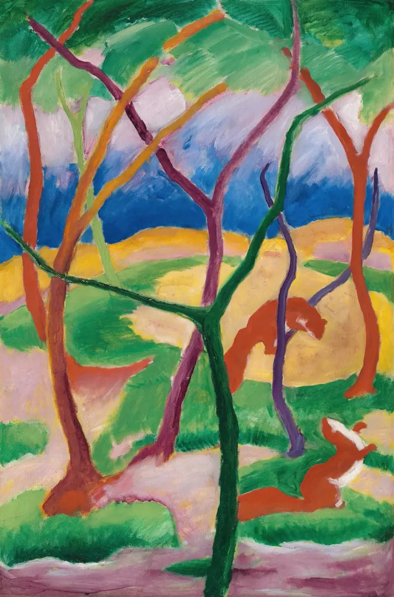 Wiesel im Spiel von Franz Marc