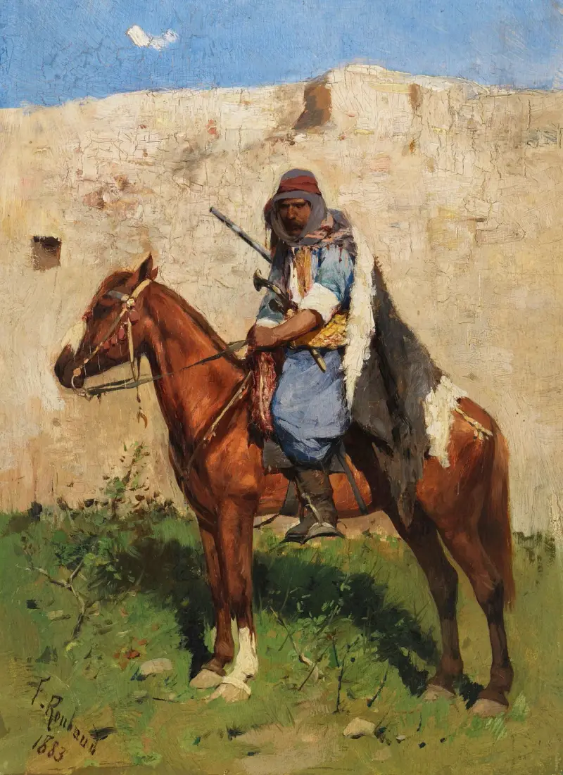 Kaukasischer Reiter, 1883 von Franz Roubaud