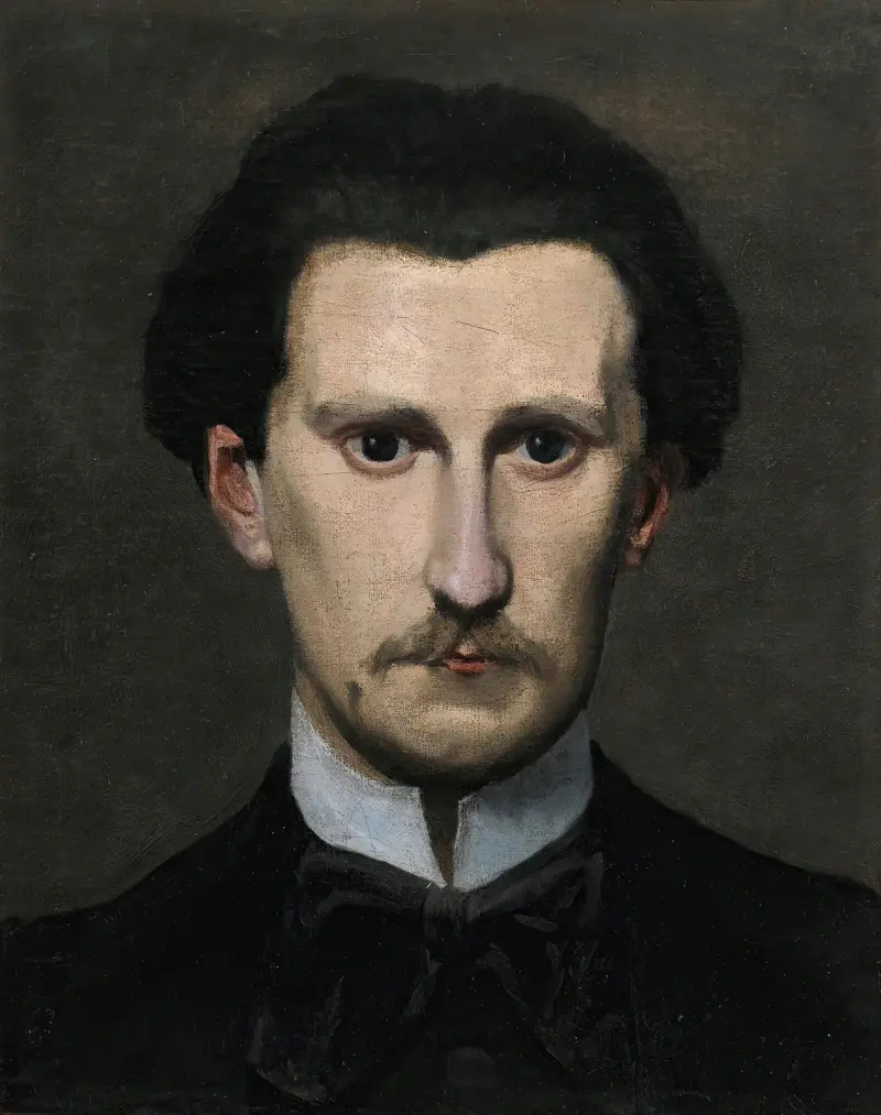 Fragment Du Portrait D’edmond Maitre av Frédéric Bazille