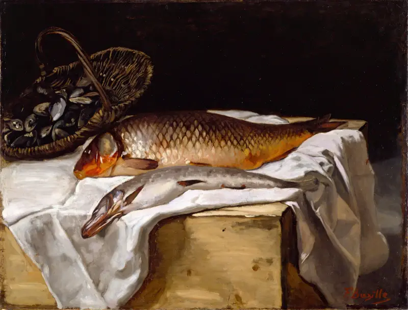 Still Life with Fish av Frédéric Bazille