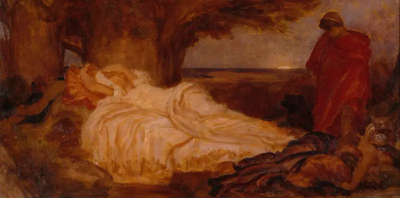 Studium kolorystyczne do „Cymona i Ifigenii”, Frederic Leighton