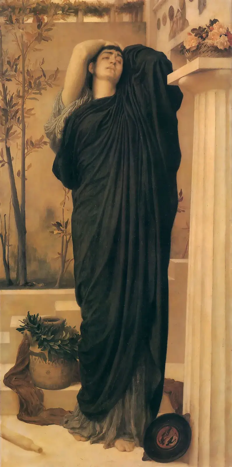 Electra At The Tomb Of Agamemnon av Frederic Leighton