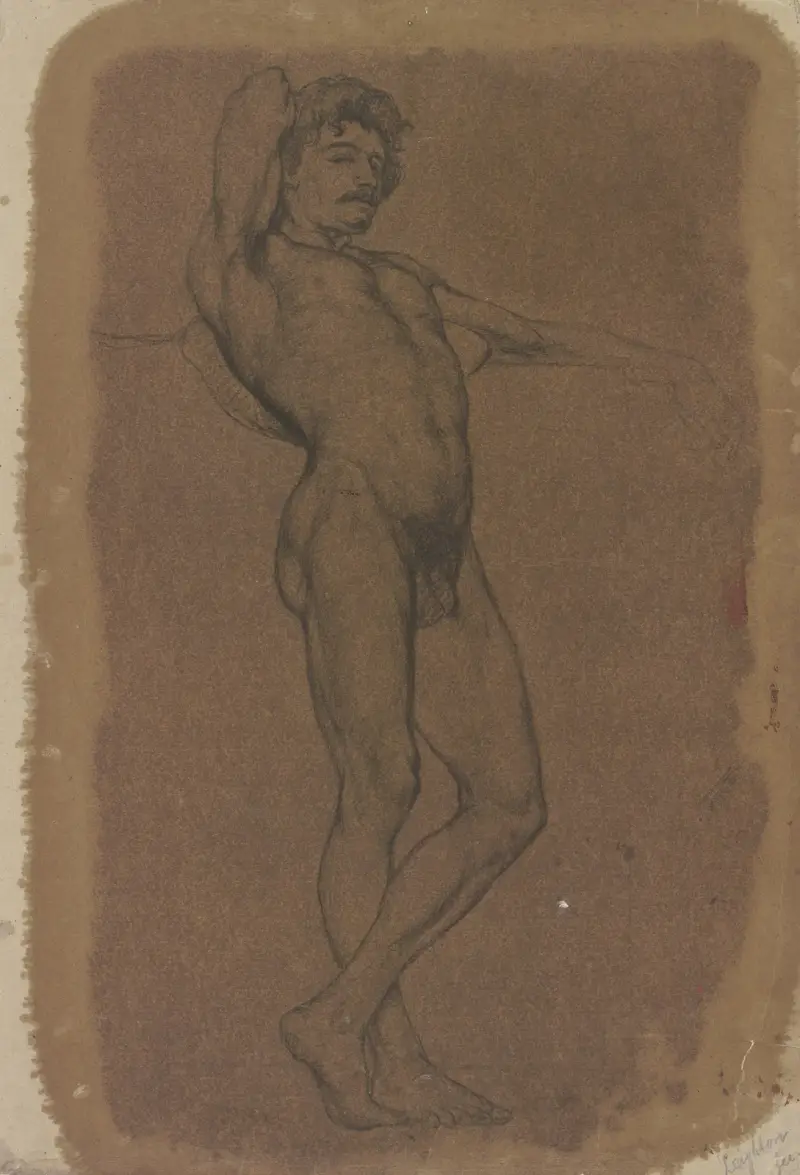 Männliche Aktstudie von Frederic Leighton