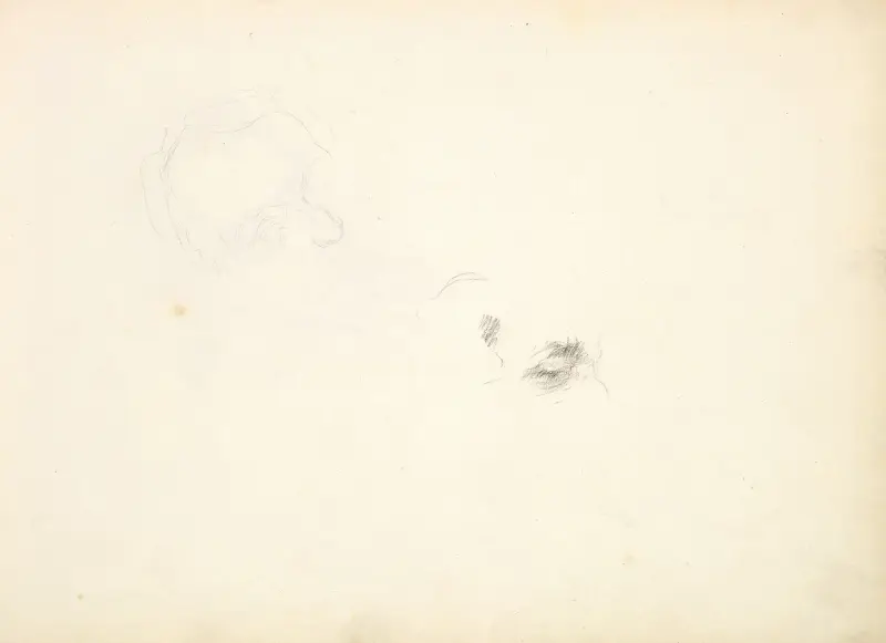 Preliminary Studies for Portrait of William Makepeace Thackeray av Frederic Leighton