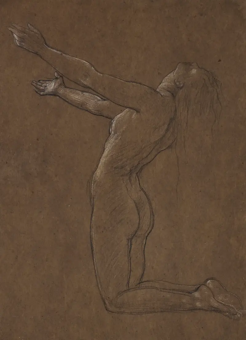 Studie für Clytie von Frederic Leighton