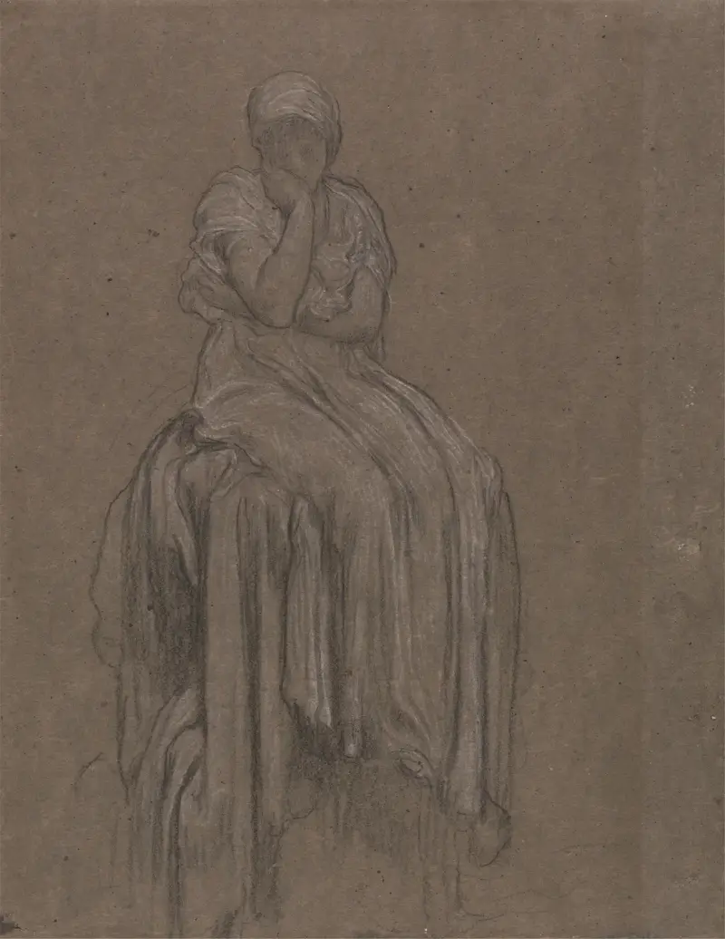Studie für Solitude von Frederic Leighton