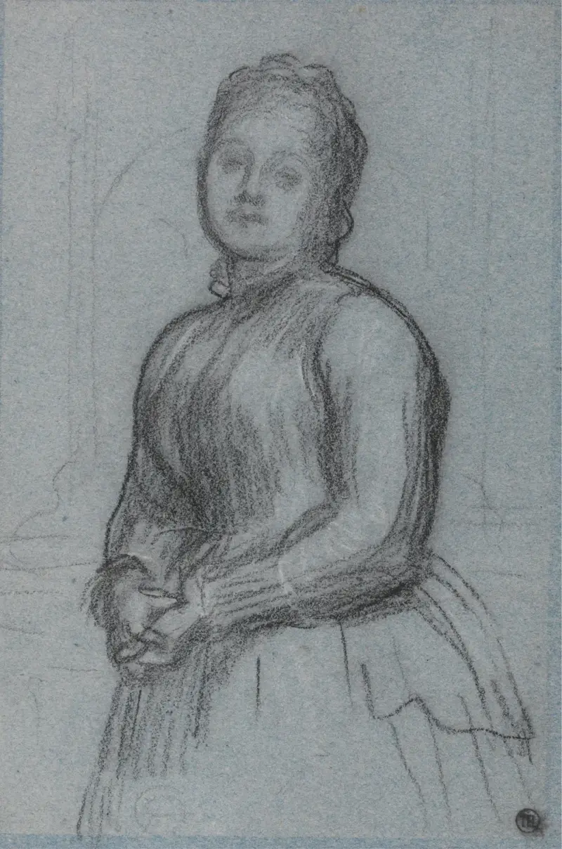 Study for the Portrait of Hannah, Countess of Roseberry av Frederic Leighton