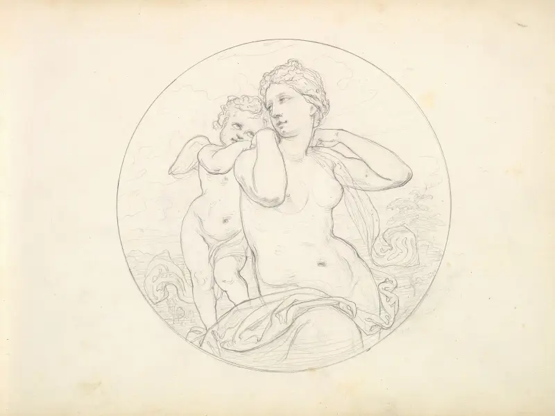 Venus und Amor von Frederic Leighton