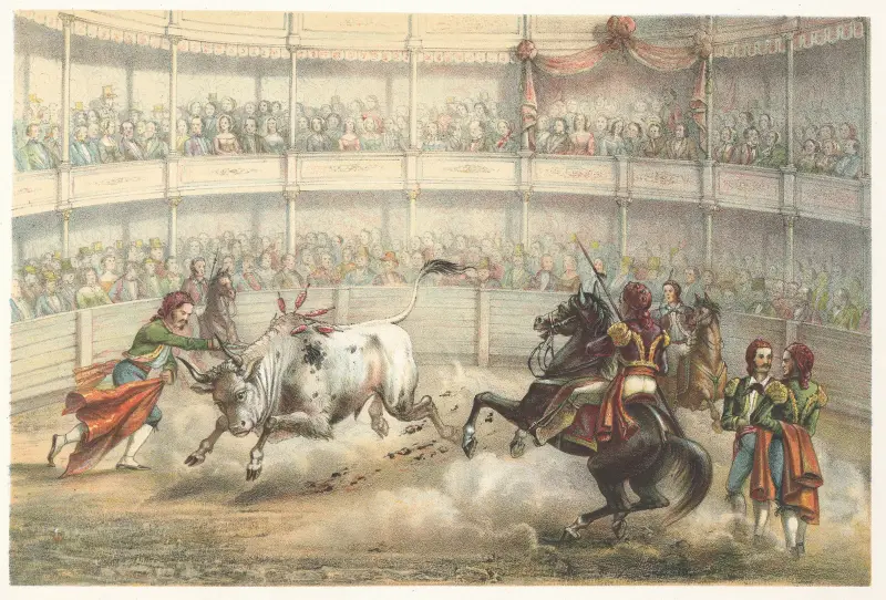 Corrida de toros, Pierre Toussaint Frédéric Mialhe