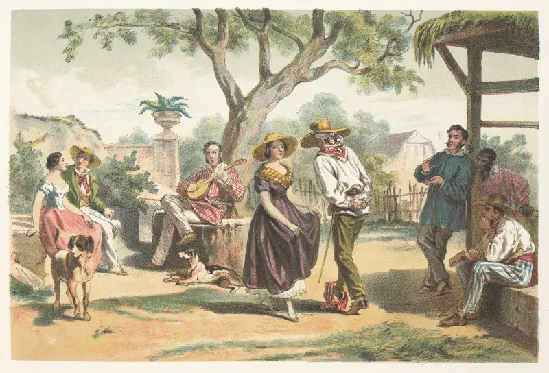El zapateado (národní tanec), Pierre Toussaint Frédéric Mialhe