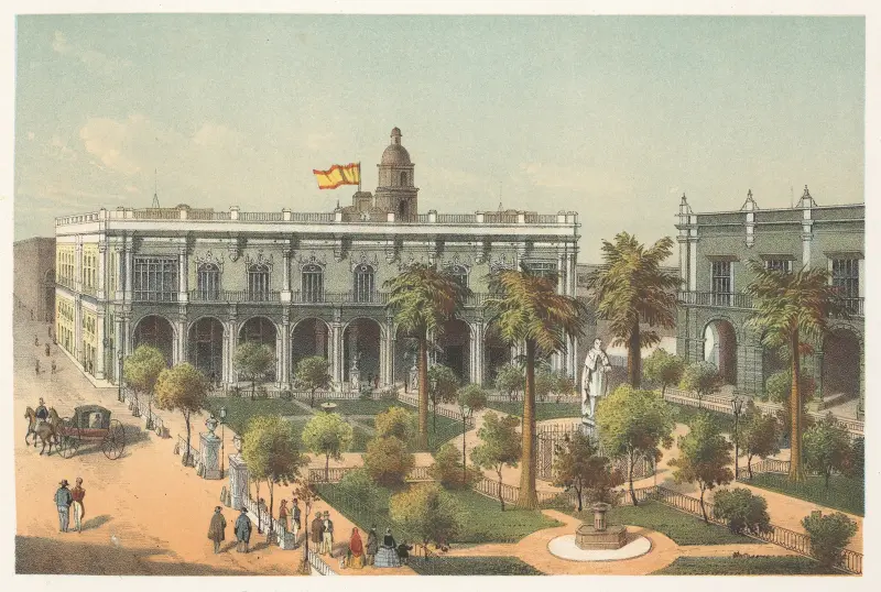 Plaza de Armas, Pierre Toussaint Frédéric Mialhe
