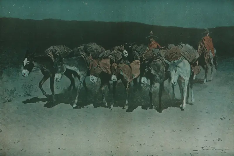 An early start for market av Frederic Remington