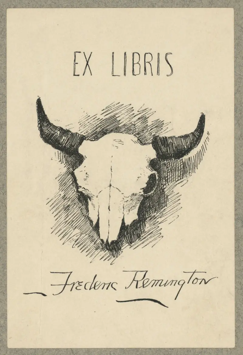 Bookplate of Frederic Remington av Frederic Remington