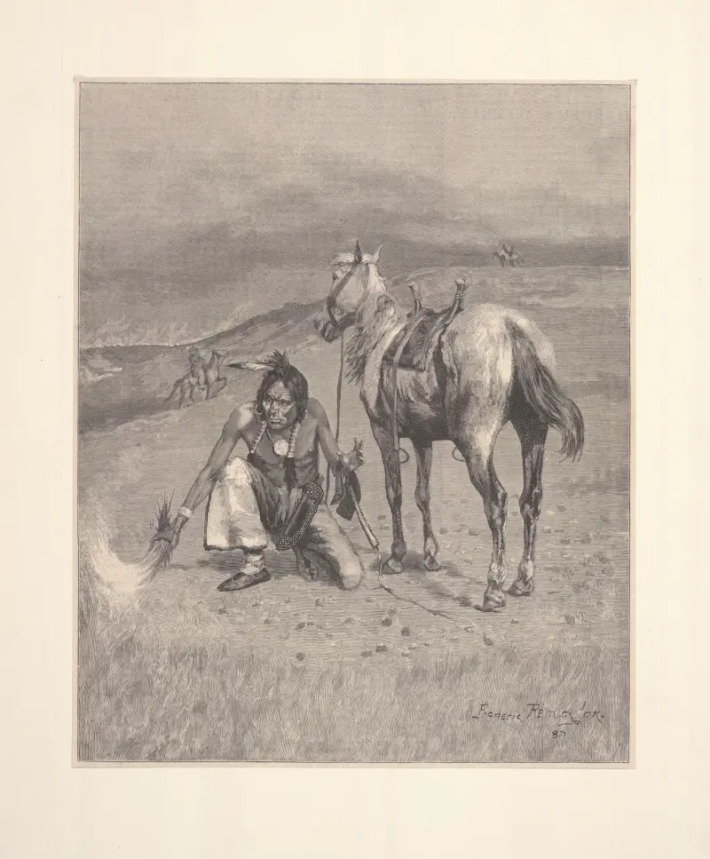 Burning the range av Frederic Remington