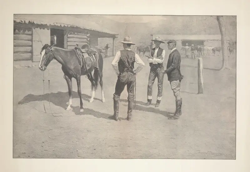 Buying Polo Ponies in the West av Frederic Remington