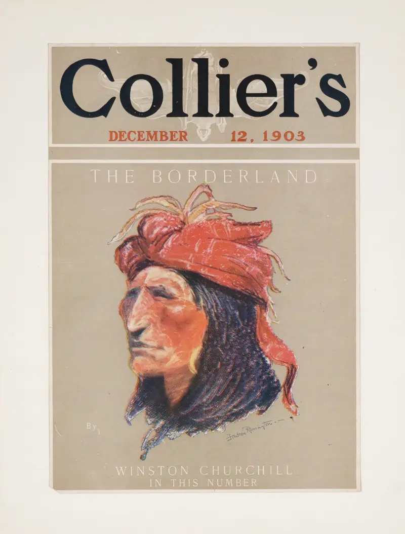 Omslag till Collier’s 12 december 1903 av Frederic Remington