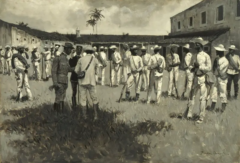 Disbanding Gomez’ Army av Frederic Remington