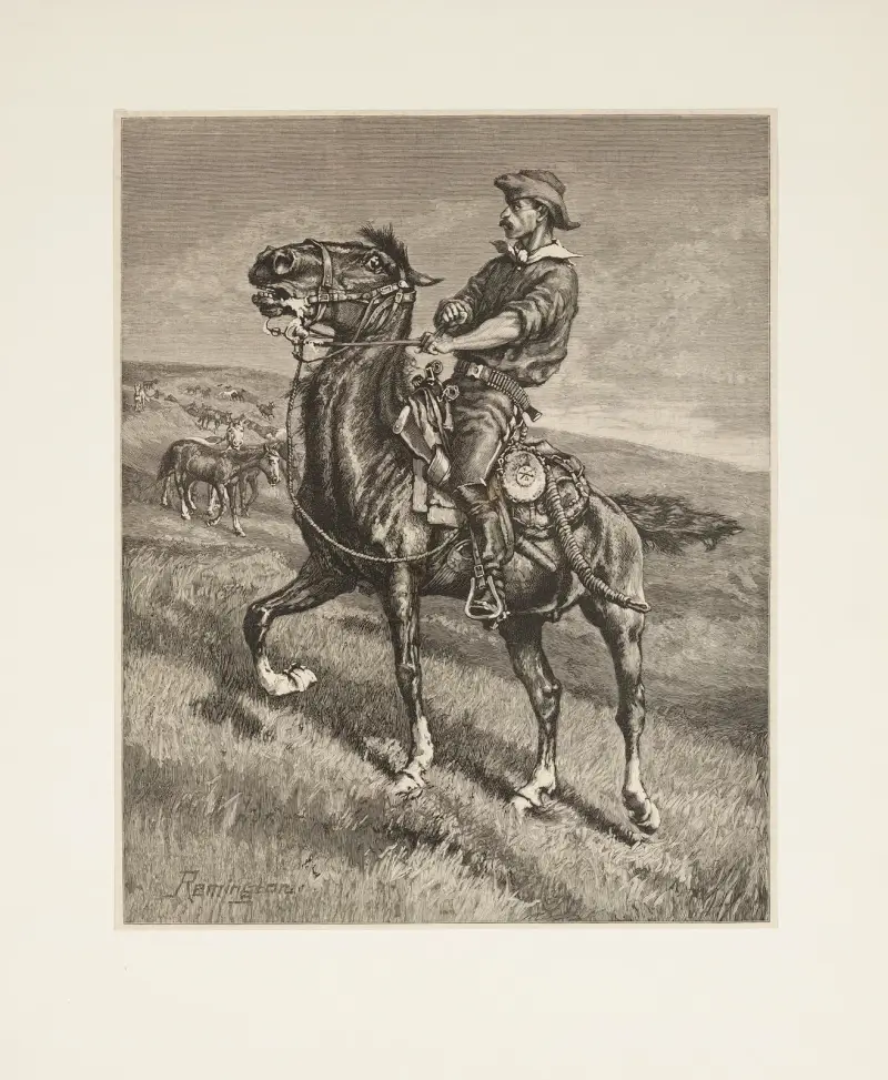 In från nattens hjord av Frederic Remington