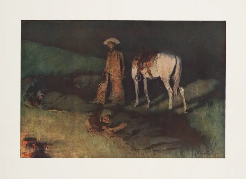 In from the night herd av Frederic Remington