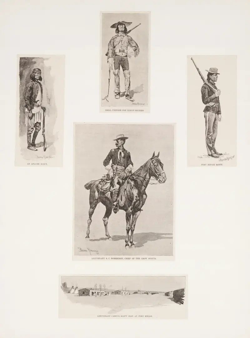 Indians as irregular cavalry av Frederic Remington