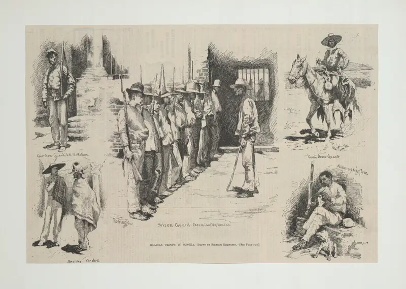 Mexican troops in Sonora av Frederic Remington