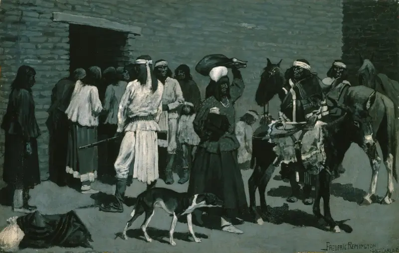 Pueblo-indianby av Frederic Remington