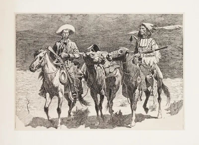 Questionable companionship av Frederic Remington