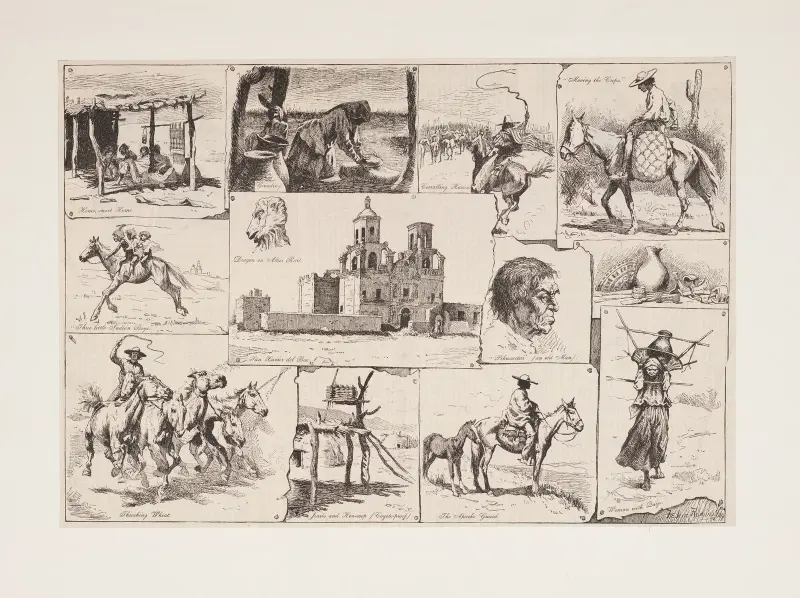 Skisser bland papagoindianerna vid San Xavier av Frederic Remington