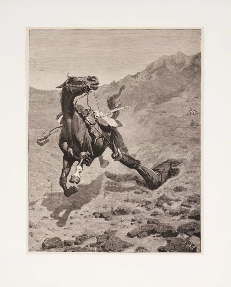 Överfallet på posteringen av Frederic Remington