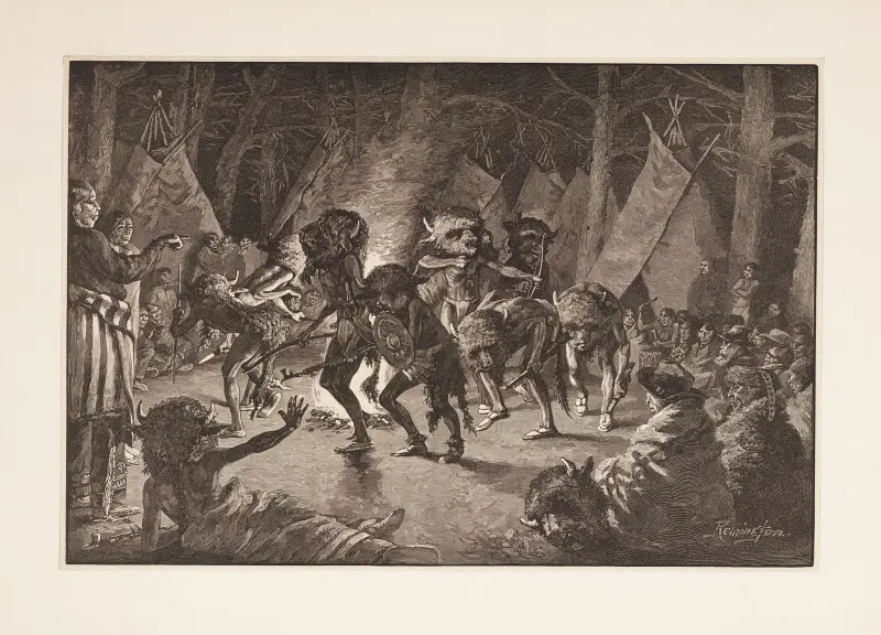 Buffeljakten av Frederic Remington