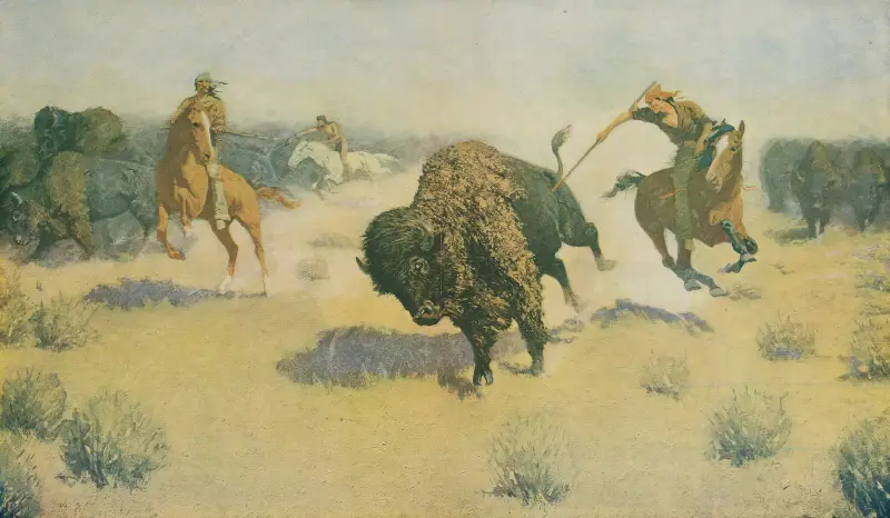 The buffalo runners av Frederic Remington