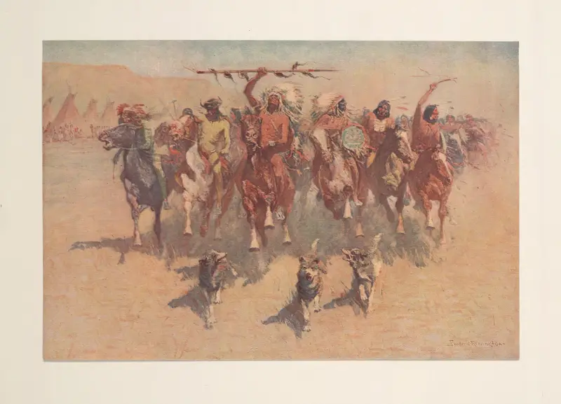 Skalpernas ceremoni av Frederic Remington
