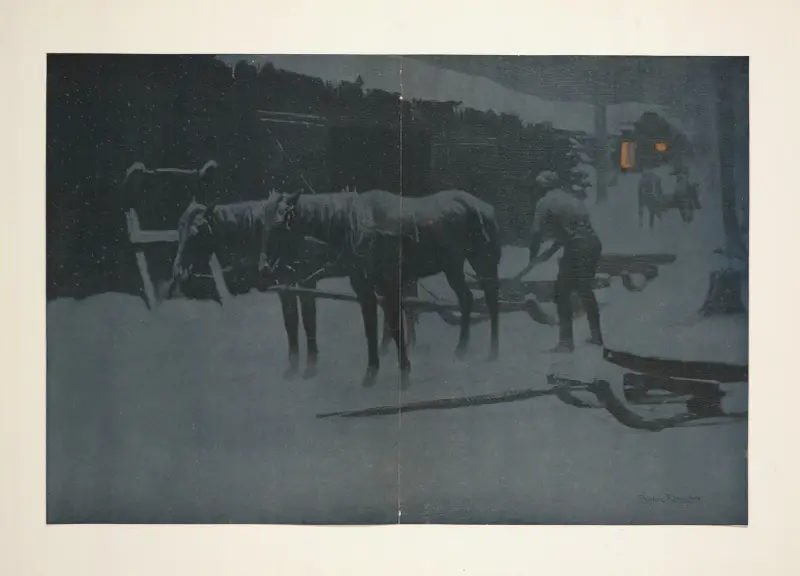 The End of the Day av Frederic Remington