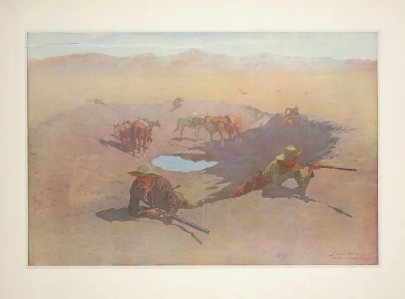 Kampen om vattenhålet av Frederic Remington