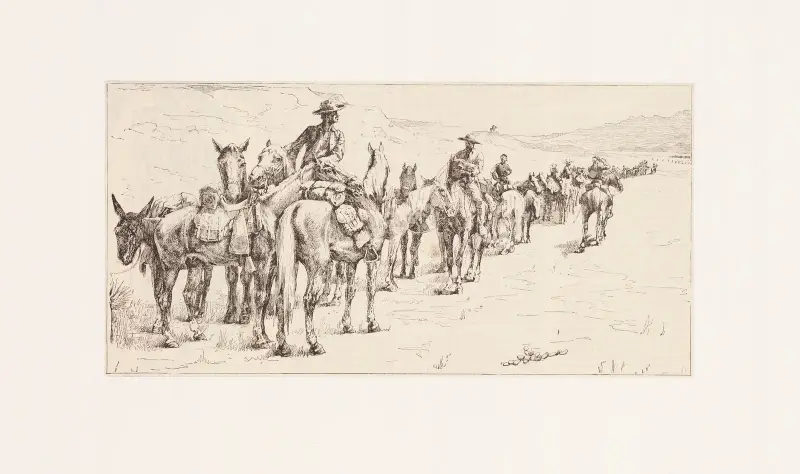 The fourth trooper av Frederic Remington