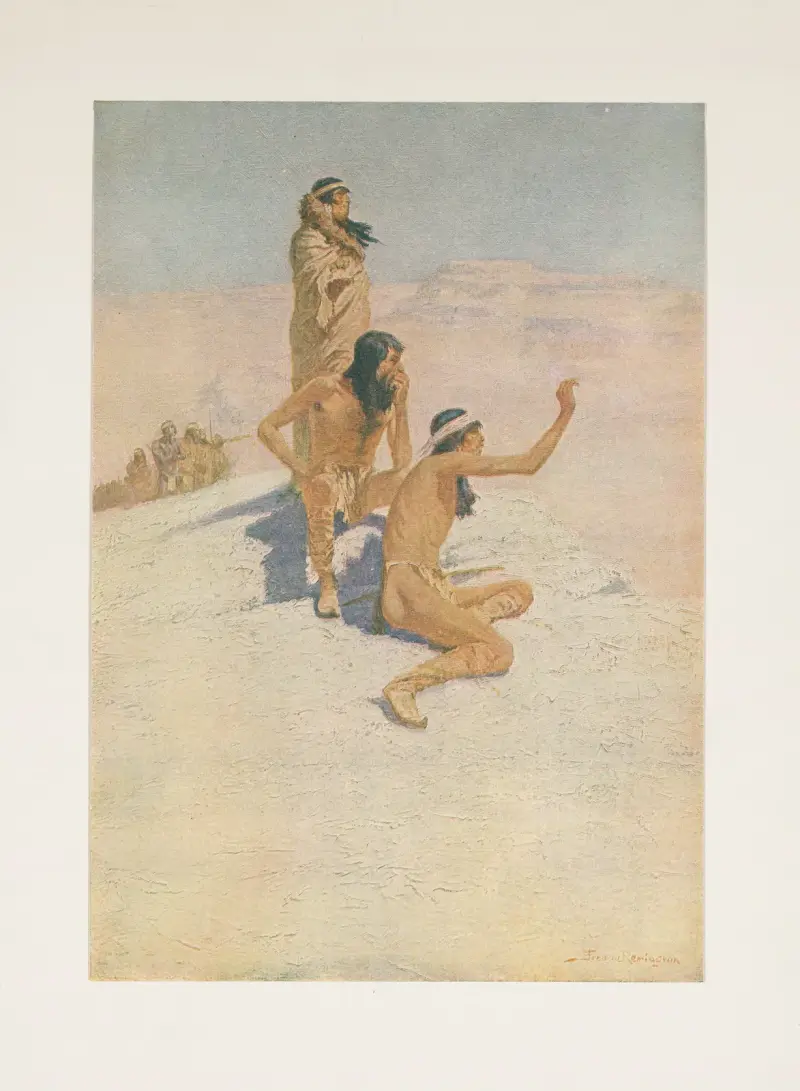 De stora upptäcktsresandena I – Cabeza de Vaca i öknen av Frederic Remington